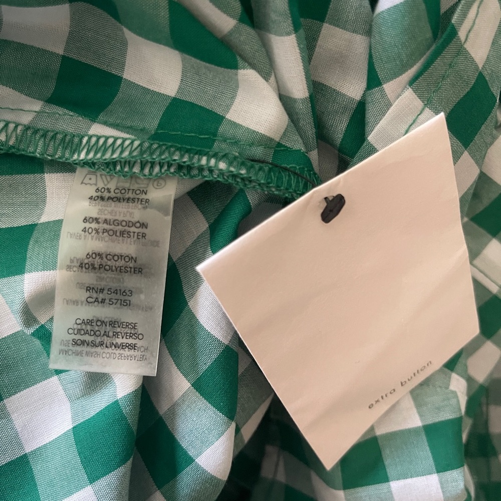 ❌SOLD❌ ⭐️Calvin Klein green and white dress - Picture 5 of 5